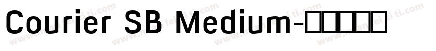 Courier SB Medium字体转换